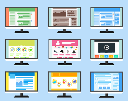 9 web design screens